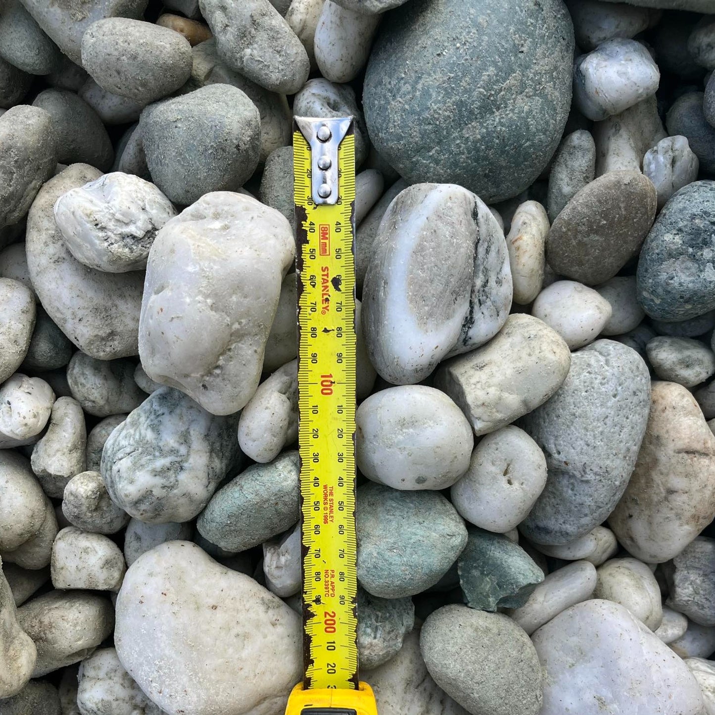 Large white stones