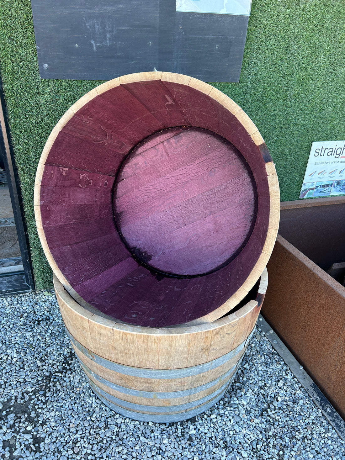 Half Wine Barrel for Planter