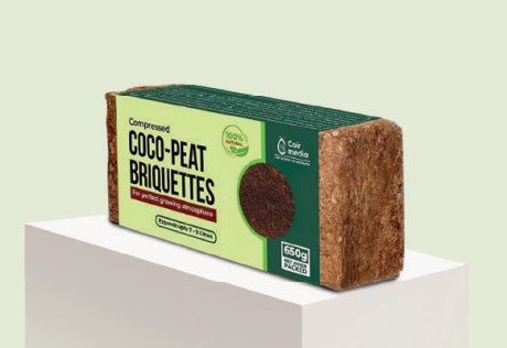 Coco Peat Briquette  650 gm  (makes 9ltr)