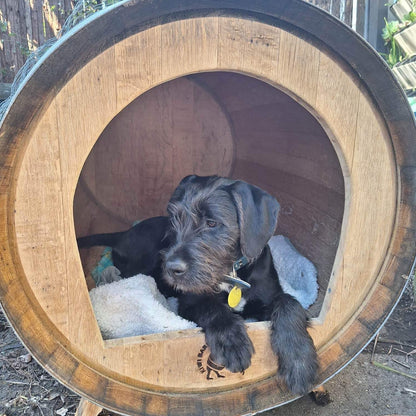 Wine Barrel Dog Kennel