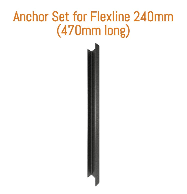 Straightcurve Anchor Set for Flexline 240mm (470mm long)