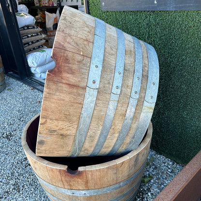 Half Wine Barrel - Planter