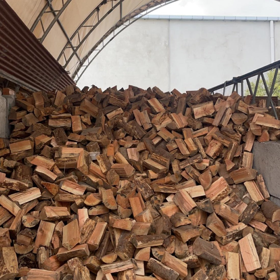 Oregon Firewood Dry Ready to Burn under shelter
