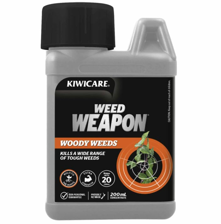 Kiwicare - Weed Weapon - Woody Weeds 200ml Concentrate